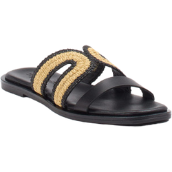 Marc O'Polo Pantolette in schwarz/beige in Größe: 37 für Damen