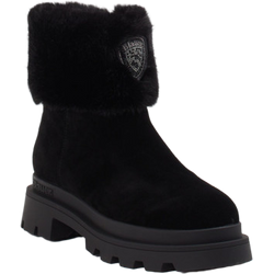 Blauer Stiefelette in schwarz in Größe: 37 für Damen