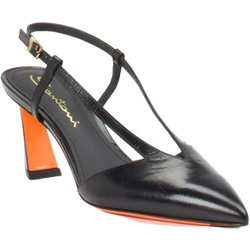 Santoni Slingpumps in schwarz in Größe: 37 für Damen
