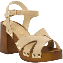 CAFèNOIR Plateau-Sandalette in beige in Größe: 37 für Damen