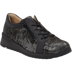Finn Comfort Schnürschuh in schwarz/grau in Größe: 37.5 für Damen