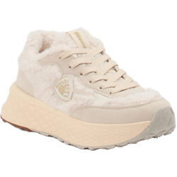 Blauer Sneaker in beige in Größe: 36 für Damen