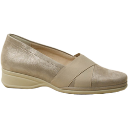 Semler Slipper in beige/grau in Größe: 43 für Damen Weite: H