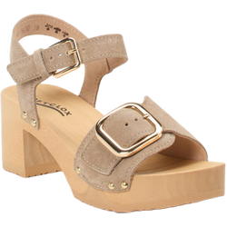 Softclox Plateau-Sandalette in braun in Größe: 37 für Damen