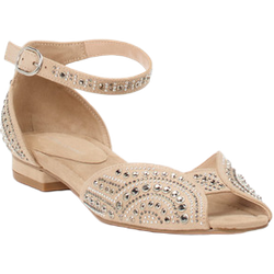 Andrea Puccini Peeptoe in beige in Größe: 36 für Damen