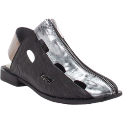 Papucei Slingpumps in schwarz/grau in Größe: 38 für Damen