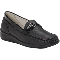Waldläufer Slipper in schwarz in Größe: 38.5 für Damen Weite: H
