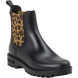 Verbenas Gummistiefel in schwarz/braun in Größe: 36 für Damen