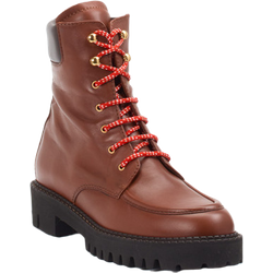 Truman's Schnürstiefelette in braun/rot in Größe: 37 für Damen