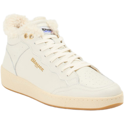 Blauer Sneaker high in weiß in Größe: 40 für Damen