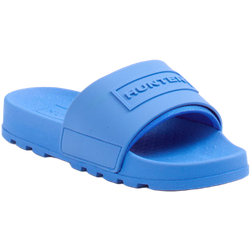 Hunter Badepantolette in blau in Größe: 38 für Damen