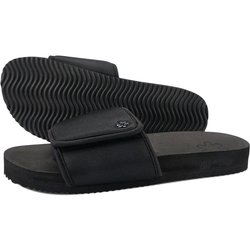 Damen flip*flop pool*velcro Slides Schwarz