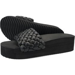 Damen flip*flop pool*hi weave Slides Schwarz