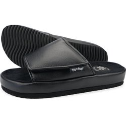 Damen flip*flop slide*velcro Slides Schwarz