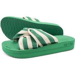 Damen flip*flop wedgy*twist Slides Smaragdgrün