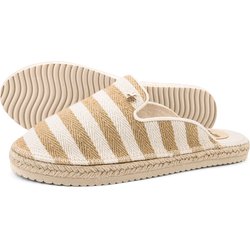 Damen flip*flop espadrille*slip-in Espadrilles Hellbeige / Beige
