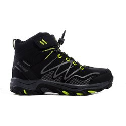 HI-TEC Wanderschuhe Hi-Tec Blackout Mid WP Jr schwarz/lime