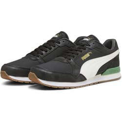 ST Runner v3 75 Jahre Sneakers Herren PUMA Black Warm White Archive Green