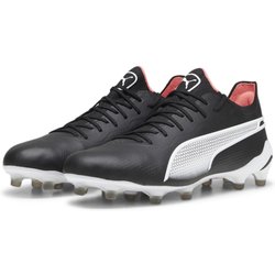 KING ULTIMATE FG/AG Fußballschuhe Erwachsene PUMA Black White Fire Orchid Red