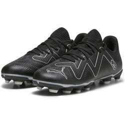 FUTURE PLAY FG/AG Fußballschuhe Jugendliche PUMA Black Silver Metallic