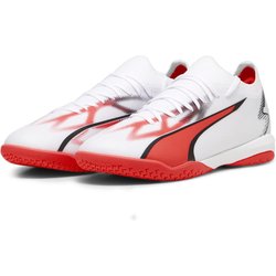 ULTRA MATCH IT Fußballschuhe Herren PUMA White Black Fire Orchid Red