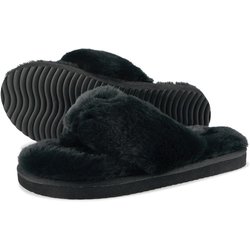 Damen flip*flop original*fur 2 Sandalen Schwarz