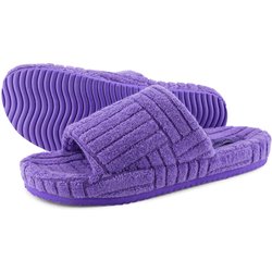 Damen flip*flop home*frottee Slides Violett
