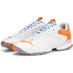 Solarattack RCT Padel Sportschuhe Herren PUMA White Ultra Orange Team Light Blue