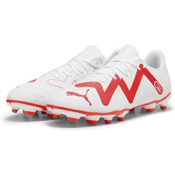 FUTURE PLAY FG/AG Fußballschuhe Herren PUMA White Fire Orchid Red