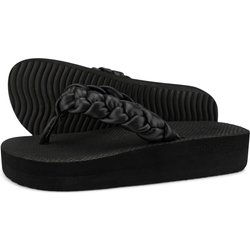 Damen flip*flop comfy*weave Zehentrenner Schwarz