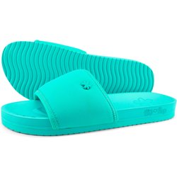 Damen flip*flop pool*neo flower Slides Wasser Blau