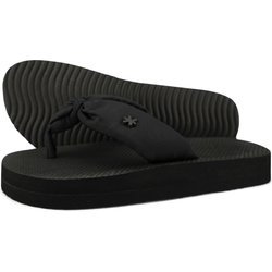 Damen flip*flop comfy*flower Zehentrenner Schwarz