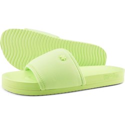 Damen flip*flop pool*neo flower Slides Hellgrün