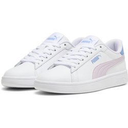 Smash 3.0 Leather Sneakers Kinder PUMA White Grape Mist Blue Skies Purple