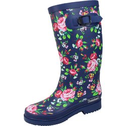 Damen Regenstiefel Julia dk-blau/multi Gr. 37