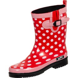 Bockstiegel Damen Regenstiefel Dorin-K rot/bunt-kombi Gr. 40