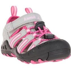 Jugendliche CRAB Sandale Grau/Rosa