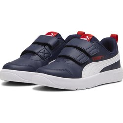 Courtflex V3 Sneakers Kinder PUMA Navy White Red Blue