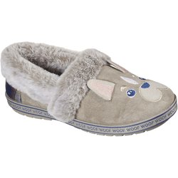 Skechers Damen BOBS TOO COZY - Dog-Attitude Hausschuhe Vegan Pantoffeln 113482