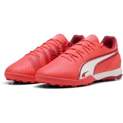 KING MATCH TT Fußballschuhe Erwachsene PUMA Glowing Red White Fire