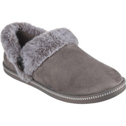 Skechers Damen Cozy Campfire - FRESH TOAST Hausschuhe Pantoffeln 167219 Grau