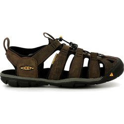 Herren CLEARWATER CNX LEATHER M Sandale Dunkle Erde/Schwarz