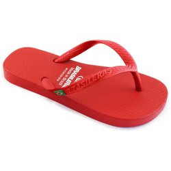 Strand-Flip-Flops unisex Brasileras rote Flip-Flops rutschfester Gummisohle