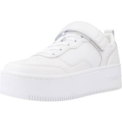 Sneakers Tommy Jeans Modell Adhesive Strip Flatform Farbe Weiß