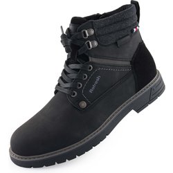 Schwarze Leder -Knöchelstiefel Männer 43 - zeitlos und elegant