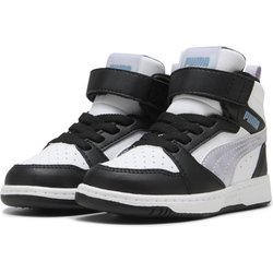 Rebound V6 Mid Space Belle Sneakers Mädchen PUMA Black Lilac Crush White Purple