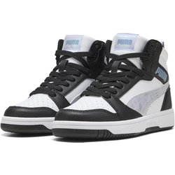 Rebound V6 Mid Space Belle Sneakers Mädchen PUMA Black Lilac Crush White Purple