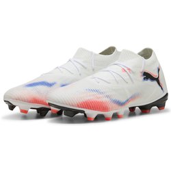 FUTURE 8 MATCH FG/AG Fußballschuhe Erwachsene PUMA White Black Glowing Red