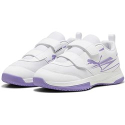 PUMA Varion II V Junior Kinder-Hallenschuhe 108106 04 Weiß-Lila