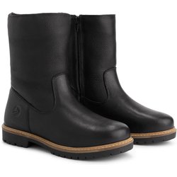 Bykland Damen - Stiefel - Wolle gefüttert - Schwarz
